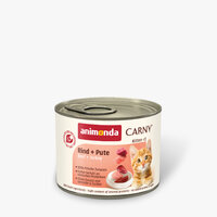 Animonda Carny Cat Kitten hovädzie s morkou 200g
