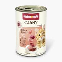 Animonda Carny Cat Kitten hovädzie s morčacím 400g