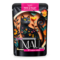 MAU Cat Sterile Paté & Filet Goose with Rabbit and Raspberries - husacie s králikom a malinami 85g