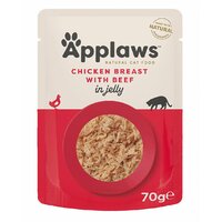 APPLAWS Cat Pouch Chicken with Beef in Jelly 70g