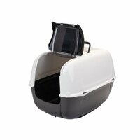 Ferplast Prima Cabrio toaleta 39,5 × 52,5 × 38cm pre mačky čierna