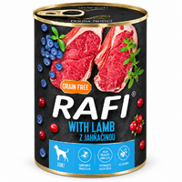 Rafi Dog Adult - jahňa, brusnice a čučoriedky 400g