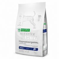Natures P superior care dog GF adult Hypoallergenic salmon all breed 1,5kg