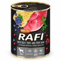Rafi Dog Adult - hovädzie držky, šunka, brusnice a čučoriedky 800g