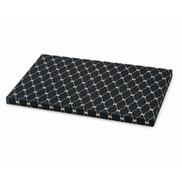 Matrac čierny s kostičkami monogram M 100x60cm